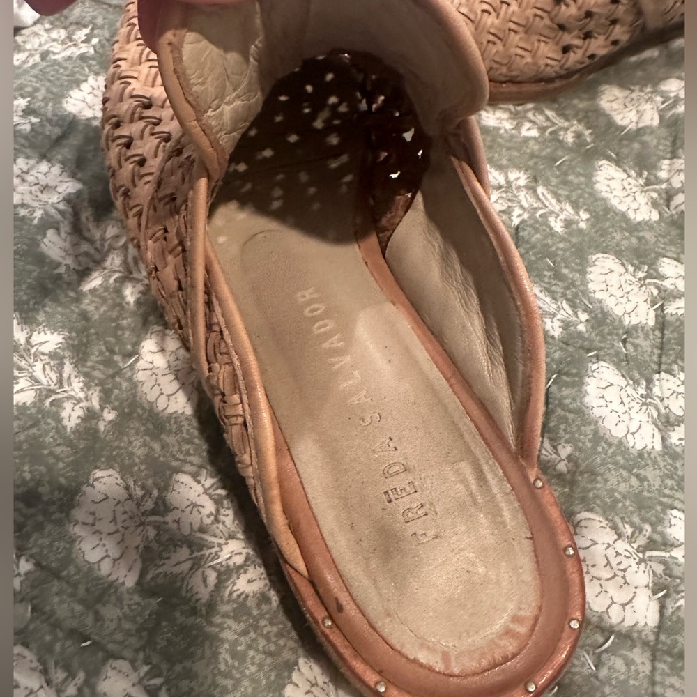 Freda Salvador Tan Woven Mules - Picture 10 of 12
